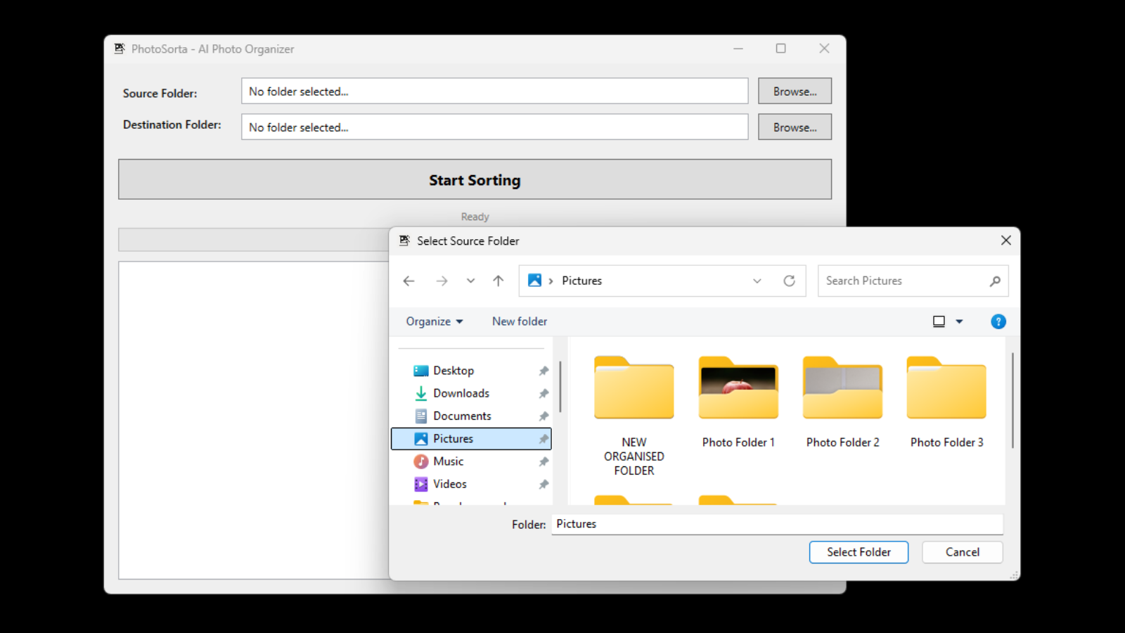 Select a Media Folder